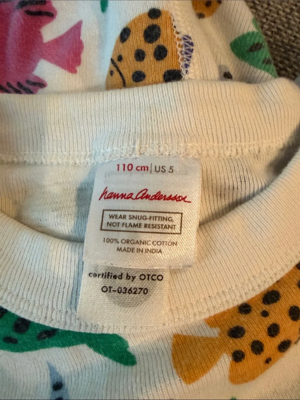 Hanna Andersson Multicolor Fish & Starfish Pajama Set